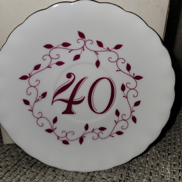 40th Teacup and Saucer - Picture 3 of 8